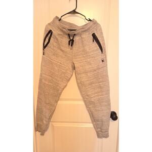 Spyder Active Men’s Gray Joggers M Zip Pockets